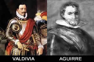 Pedro de Valdivia y Francisco de Aguirre Pedro de Valdivia y Francisco de Aguirre, fundacion de Mendoza