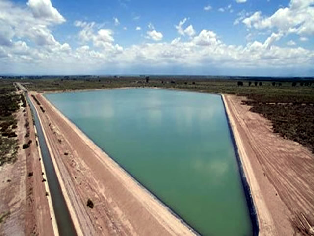 Foto: aneic.com.ar Reservorio Tres Porteñas San Martin Mendoza Argentina